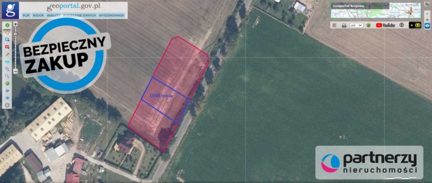 Różyny, 220 000 zł, 10.98 ar, przyłącze prądu miniaturka 5