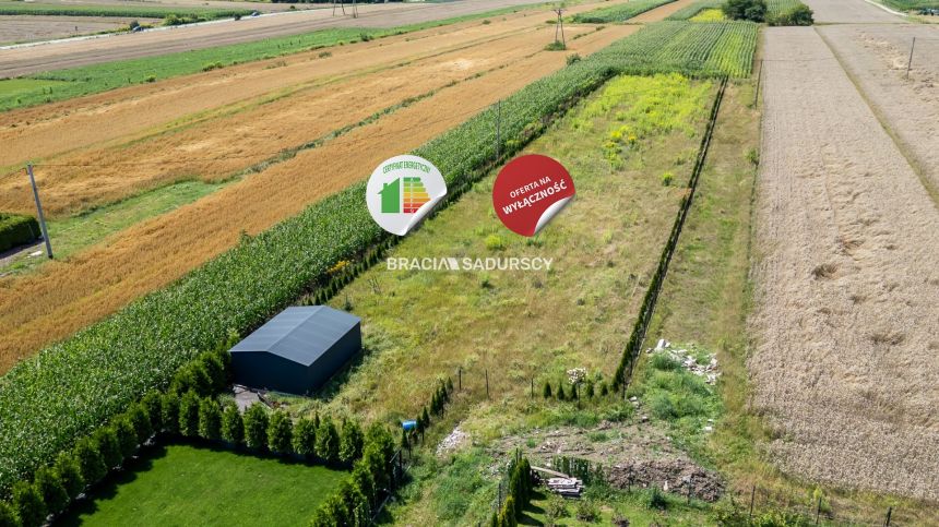 Ogrodzona działka budowlana 27ar WADÓW - zdjęcie 1