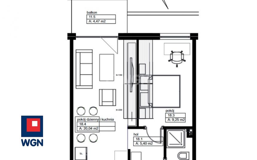 Wieluń, 340 349 zł, 38.72 m2, do wykończenia miniaturka 2
