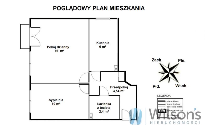 Warszawa Solec, 950 000 zł, 38 m2, 2 pokojowe miniaturka 2