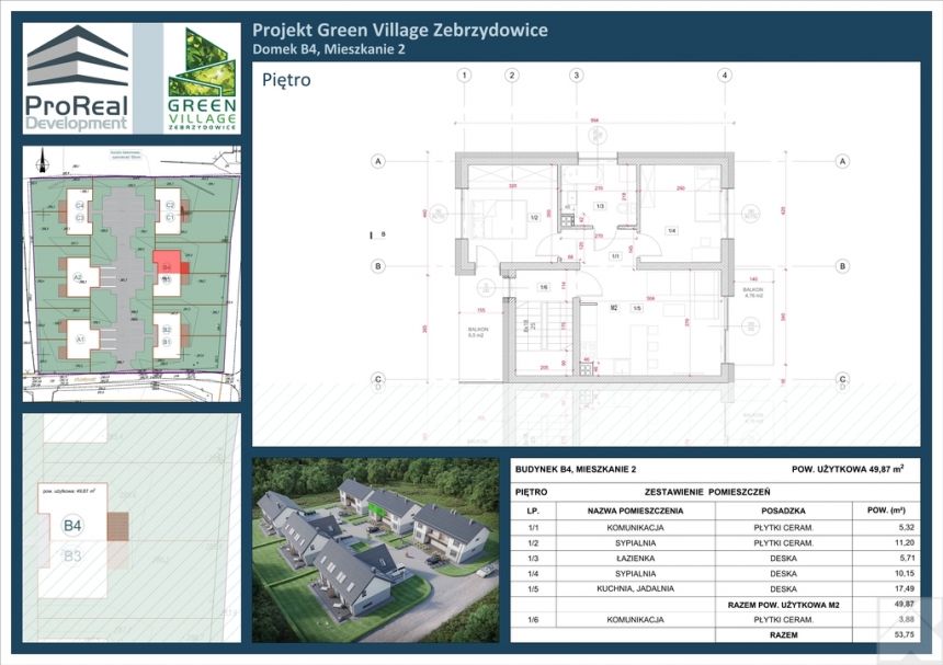 49,8 m2 I Duże balkony I Miejsce postojowe w cenie miniaturka 4