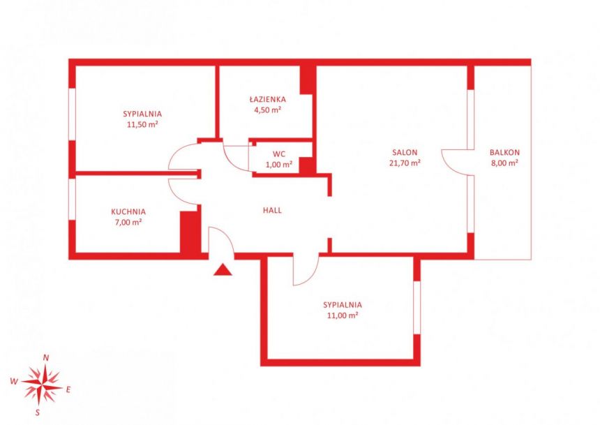 Gdańsk Przymorze, 869 000 zł, 64.29 m2, pietro 3 miniaturka 14