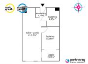 Gdańsk Łostowice, 430 000 zł, 40.65 m2, pietro 3 miniaturka 7