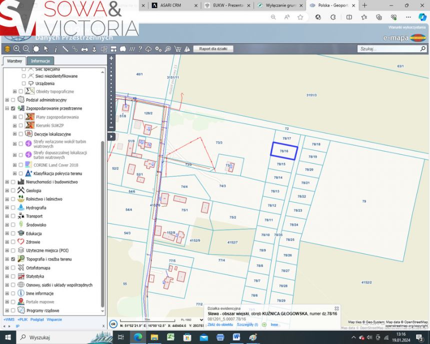 Działka ok 1000 m od Jeziora Sławskiego miniaturka 2