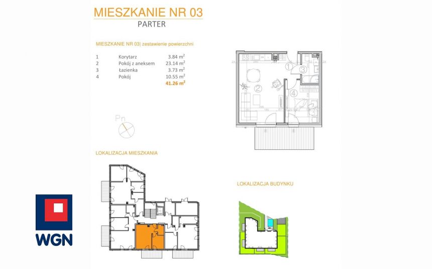 Kwidzyn, 391 970 zł, 41.26 m2, kuchnia z oknem miniaturka 2