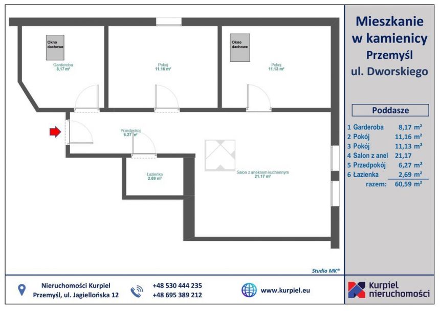 Mieszkanie w centrum z miejscem parkingowym miniaturka 13