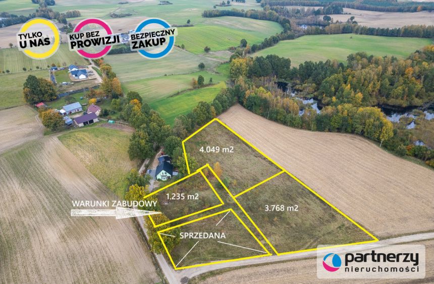 Bytów, 90 000 zł, 12.35 ar, budowlana - zdjęcie 1