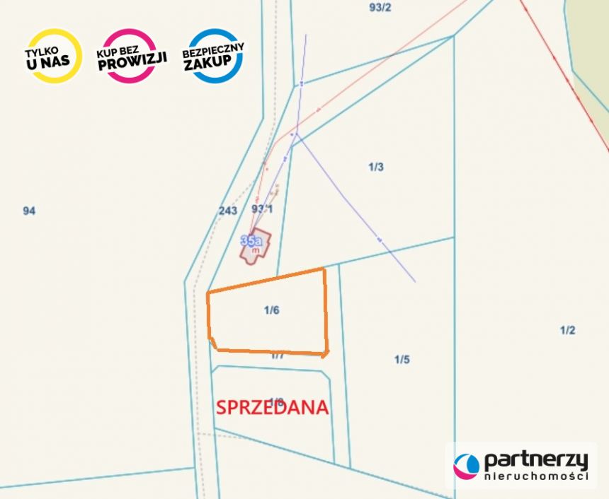 Bytów, 90 000 zł, 12.35 ar, budowlana miniaturka 2