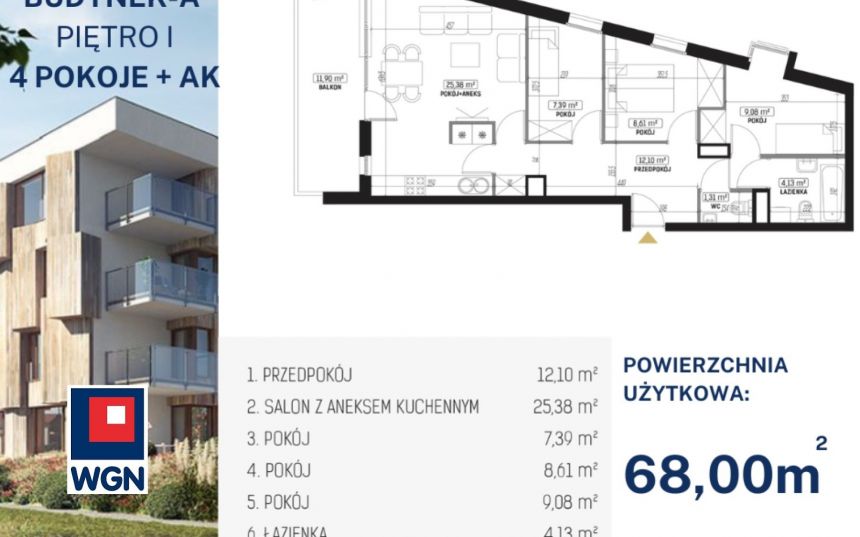 Lublin Sławin, 727 600 zł, 68 m2, z garażem miniaturka 2