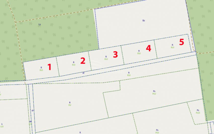 5x12a działki Jaroszówka przy lesie dla DEWELOPERA miniaturka 9