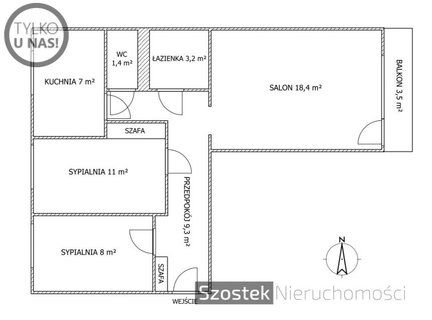 Częstochowa Północ, 369 000 zł, 58.3 m2, z balkonem miniaturka 16