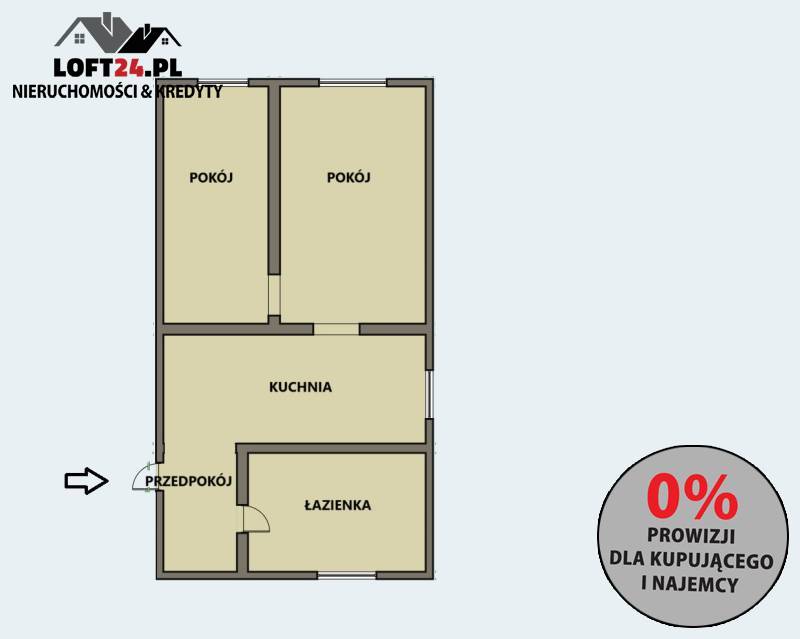 Siedlce, 199 000 zł, 51 m2, 3 pokojowe miniaturka 7