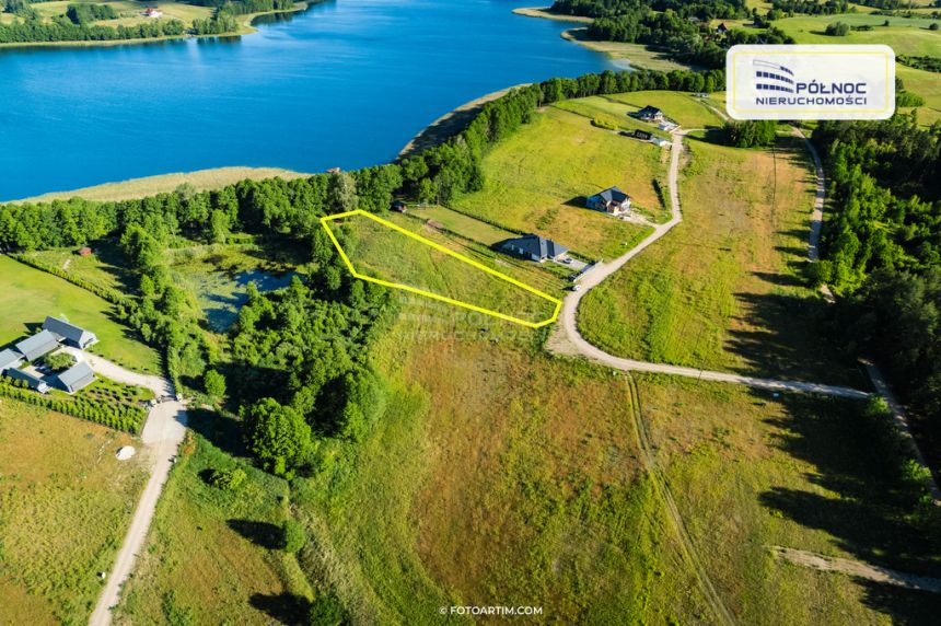 Działka budowlana z linią brzegową k. Mrągowa - zdjęcie 1