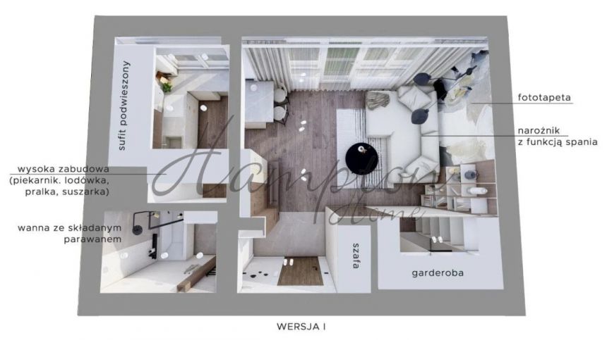 Warszawa Mokotów, 855 000 zł, 32 m2, z balkonem miniaturka 20