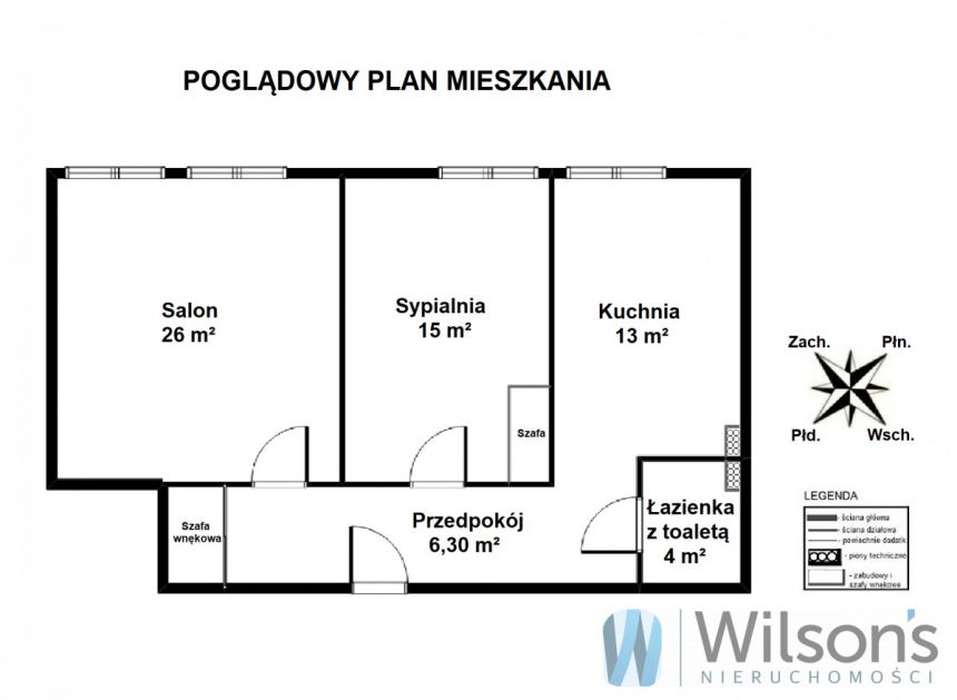 Warszawa Śródmieście Południowe, 1 355 000 zł, 64.3 m2, pietro 3 miniaturka 2