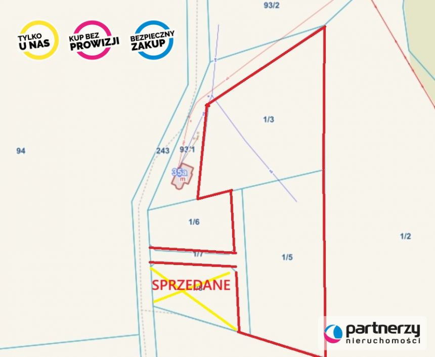 Bytów, 399 000 zł, 78.17 ar, przyłącze wodociągu miniaturka 2