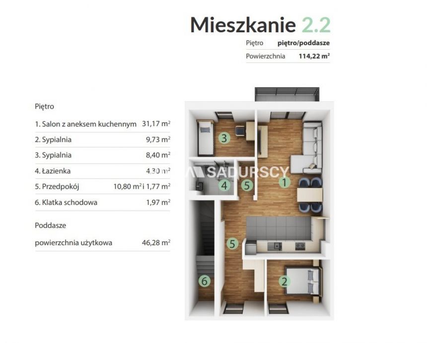 114m2 7998zl/m2 Śledziejowice koło Krakowa miniaturka 22