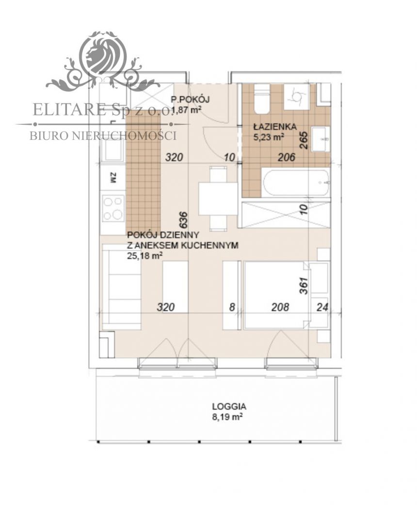 Mieszkanie 32,28m2 możliwość wydzielnia sypialni/duża loggia/Wrocław Szczepin miniaturka 7