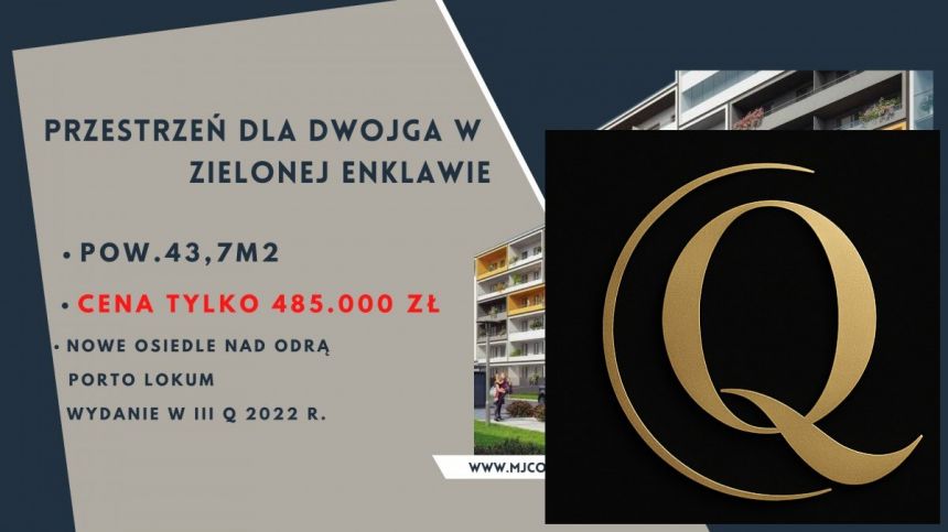 Wrocław Stare Miasto, 485 000 zł, 43.68 m2, pietro 2/7 - zdjęcie 1