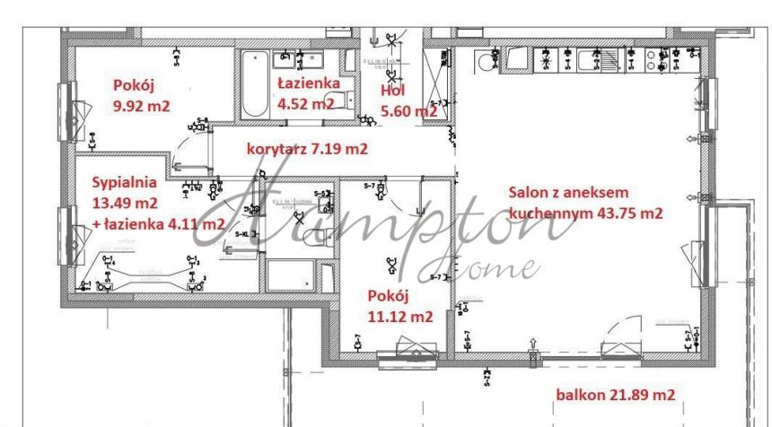 Warszawa Włochy, 1 879 000 zł, 99.5 m2, pietro 5 miniaturka 6