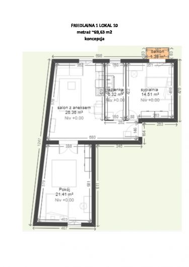 Kraków Stara Krowodrza, 665 000 zł, 69.63 m2, 3 pokojowe