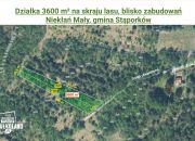 Działka 3600 m² obrzeża wsi, Niekłań Mały miniaturka 1