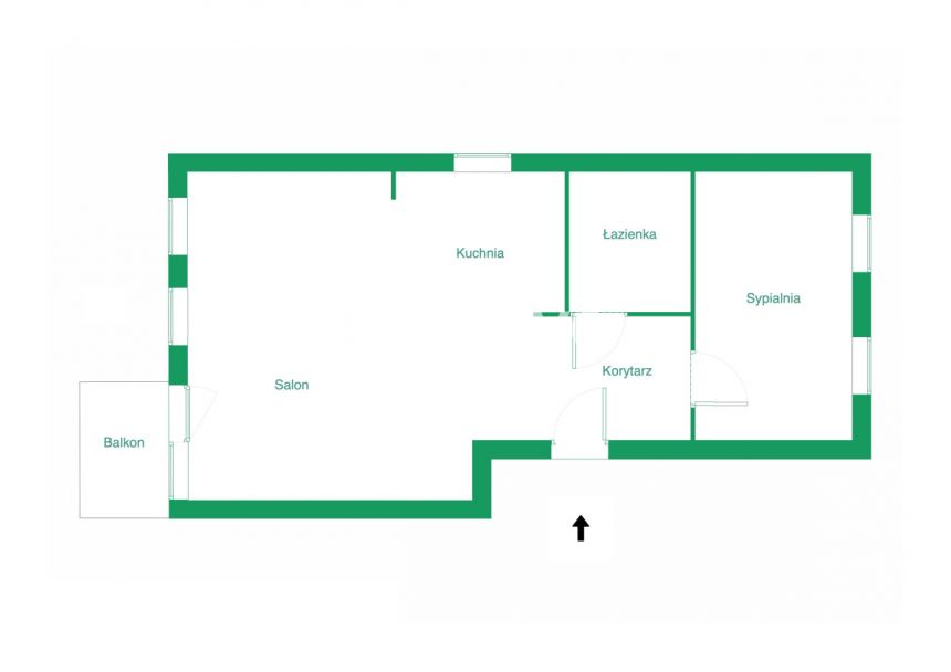 Gdańsk Kokoszki, 550 000 zł, 45.36 m2, pietro 4 miniaturka 17