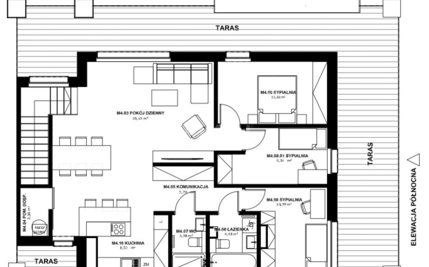 Mierzyn, 860 000 zł, 105 m2, kuchnia z oknem miniaturka 2