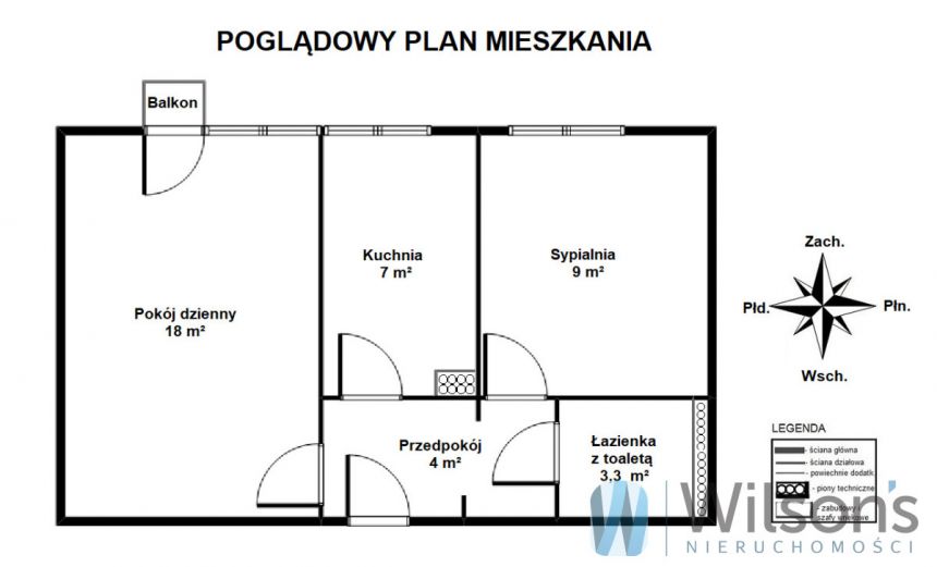 Warszawa Rakowiec, 680 000 zł, 41.3 m2, M2 miniaturka 2