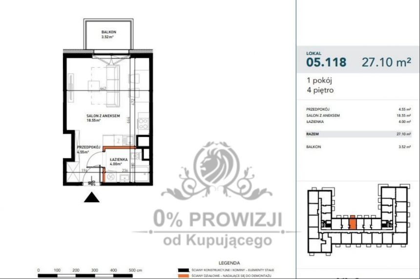 Mieszk/kawalerka/pod wynajem/dla studenta/Przedmieście Świdnickie miniaturka 9