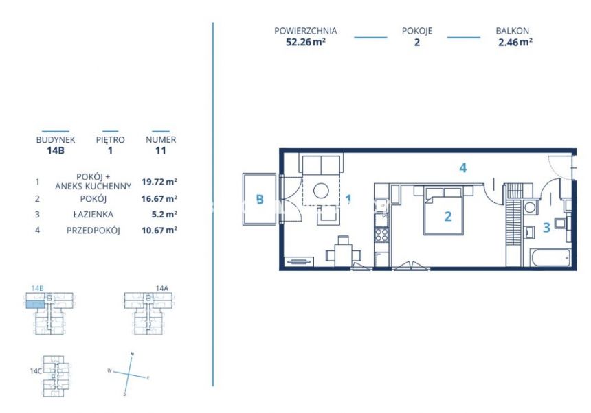 Gotowa inwestycja - metraże od 39 m2, Kraków miniaturka 2