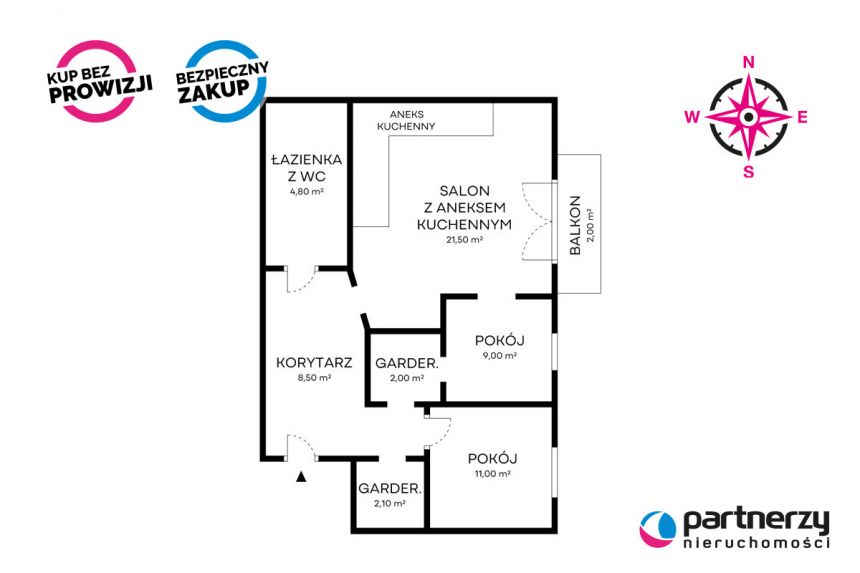 Sopot Sopot Dolny, 1 029 078 zł, 56.83 m2, z balkonem miniaturka 14