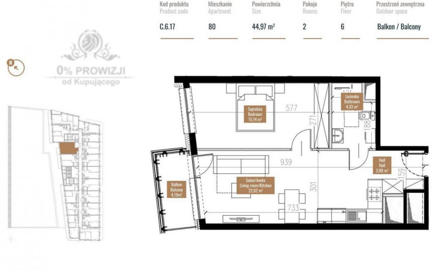 Apartament 2 pok. Stare Miasto, 600m od Rynku! Pod klucz z meblami i AGD! miniaturka 20