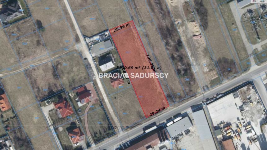 Brzesko, ulica Szczepanowska, działka  3088 m2 miniaturka 5