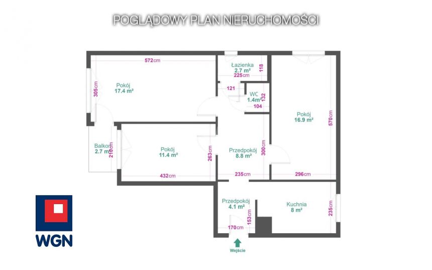 Sosnowiec Zagórze, 407 800 zł, 72.12 m2, z loggią miniaturka 10