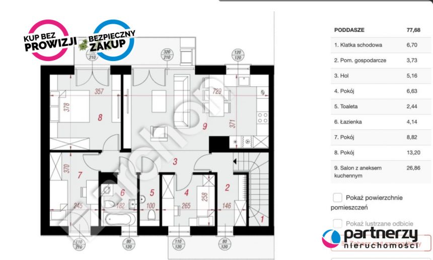 Żukowo, 569 000 zł, 77.68 m2, z balkonem miniaturka 2