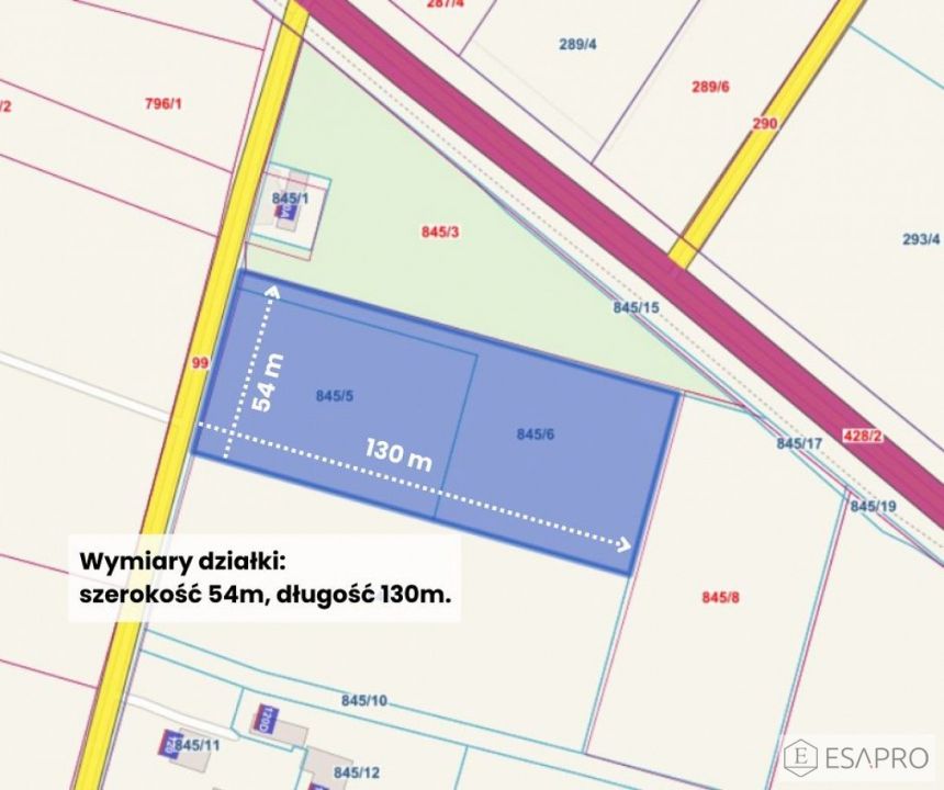 Bogucin, 1 642 415 zł, 69.89 ar, prostokątna miniaturka 7