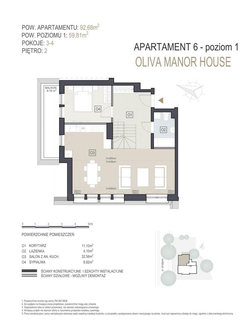 Apartament na sprzedaż Gdańsk Oliwa 3-4 pokoi 95m2 miniaturka 2
