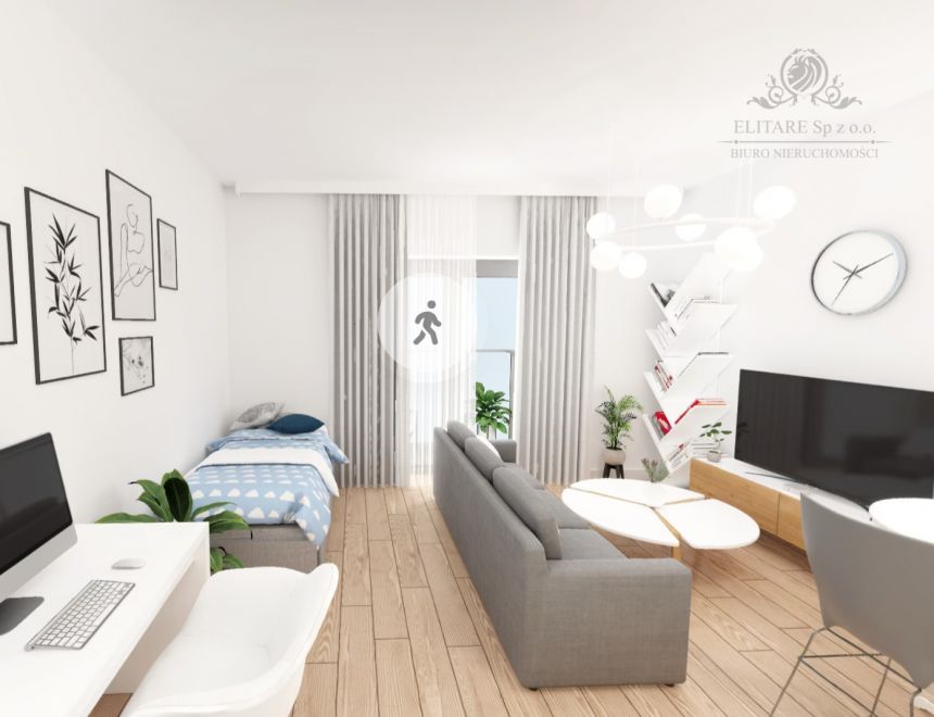 PROMOCJA!Mieszkanie 27,49m2 ,1 pok z balkonem 3,15m2. w Centrum Wrocławia miniaturka 9
