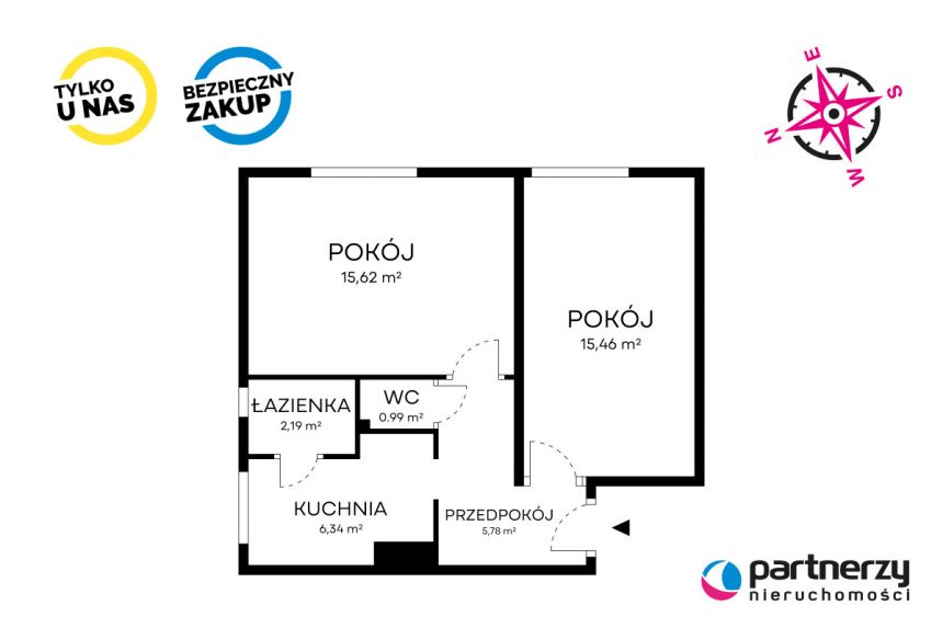 Gdańsk Wrzeszcz, 554 000 zł, 47.24 m2, 2 pokojowe miniaturka 20
