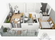 W REALIZACJI 08.2025/Mieszkanie 2 pok, 50,5m2 + balkon / Wrocław, Księże Wielki miniaturka 9