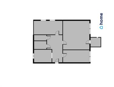 3 pokoje - do adaptacji - 63,7m2