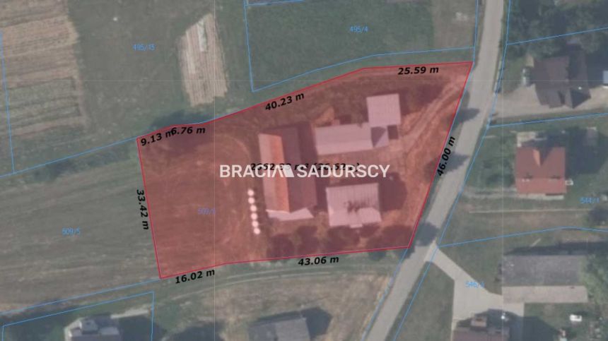 Gnojnik, Działka budowlana o pow.: 2700 m2 miniaturka 4