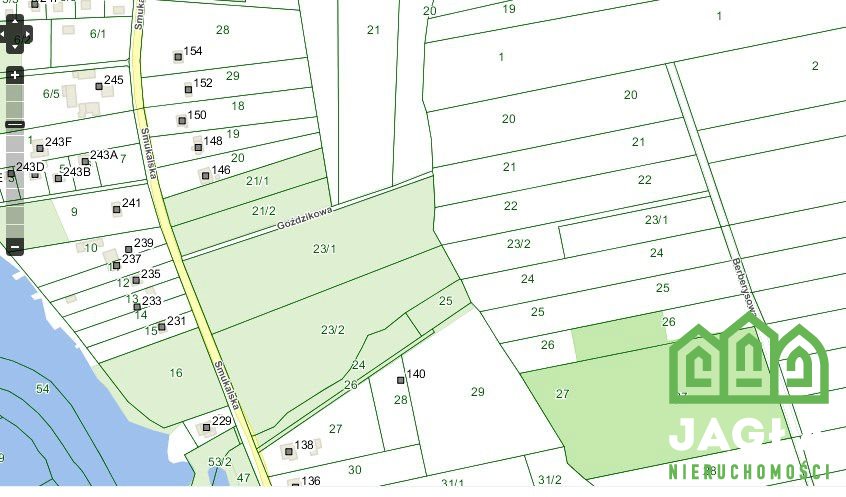 Działka developerska Smukała 8973m2 kameralnie las miniaturka 2