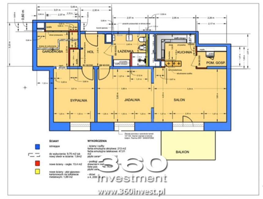 umeblowane mieszkanie 79m2 + parking i balkon miniaturka 4