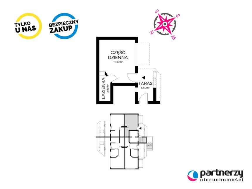 Dębki, 326 800 zł, 17.2 m2, kawalerka miniaturka 10