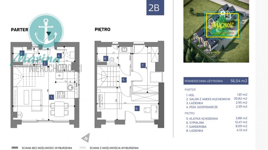 Jastrzębia Góra, 668 000 zł, 56 m2, 3 pokoje miniaturka 9