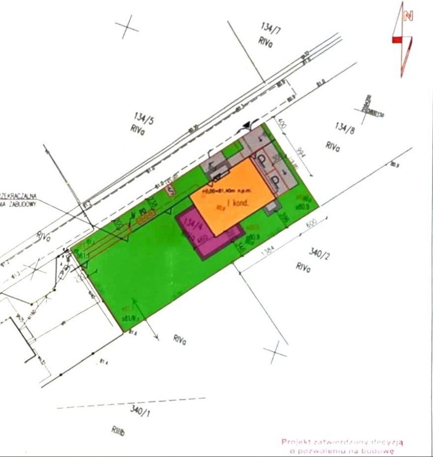 Działka budowlana 900 m² z pozwoleniem na budowę. miniaturka 5