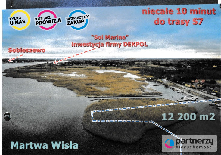 Wiślinka, 1 500 000 zł, 1.22 ha, inwestycyjna miniaturka 3