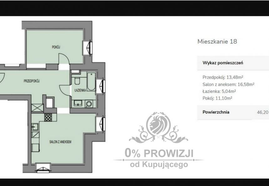 2pok.Mieszk.w centrum Wrocławia/dla studenta/pod wynajem miniaturka 18